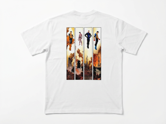 CAMISETA INVINCIBLE OVERSIZE BLANCA 250GSM