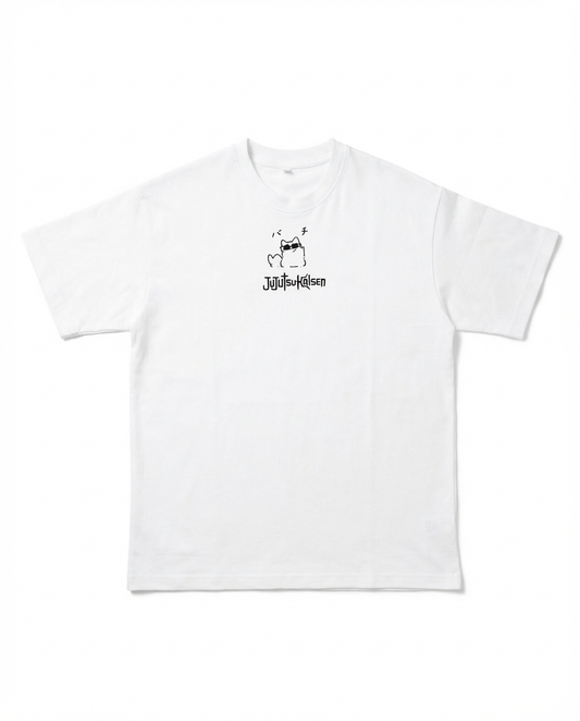 CAMISETA GOJO JJK OVERSIZE BLANCA 250GSM